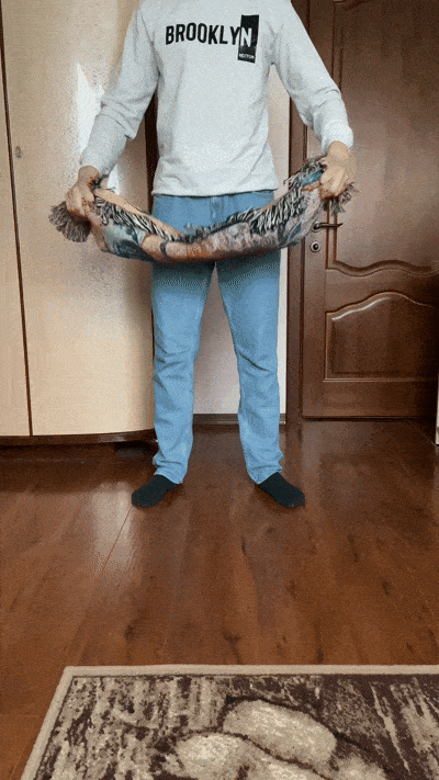 Плед "Парк Юрського періоду" витканий вручну