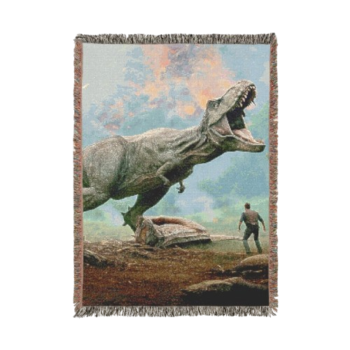 Плед "Парк Юрського періоду" витканий вручну